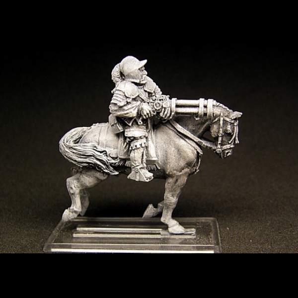 - GZM0204 Mounted Arquebusier Hero 1 Gamezone Miniatures: Empire 